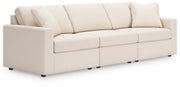 Modmax Sofa, Loveseat and Recliner in Oyster from Ashley - DMV Furniture