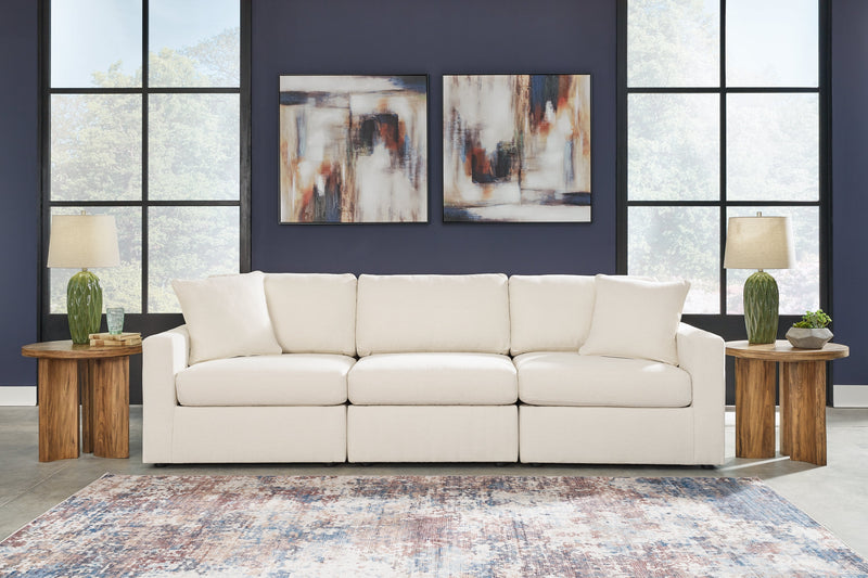Modmax Sofa, Loveseat and Recliner in Oyster from Ashley - DMV Furniture