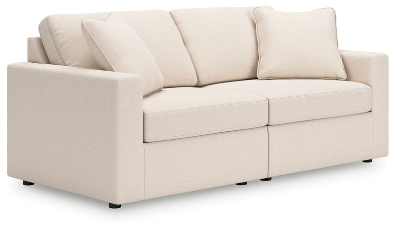 Modmax Sofa, Loveseat and Recliner in Oyster from Ashley - DMV Furniture