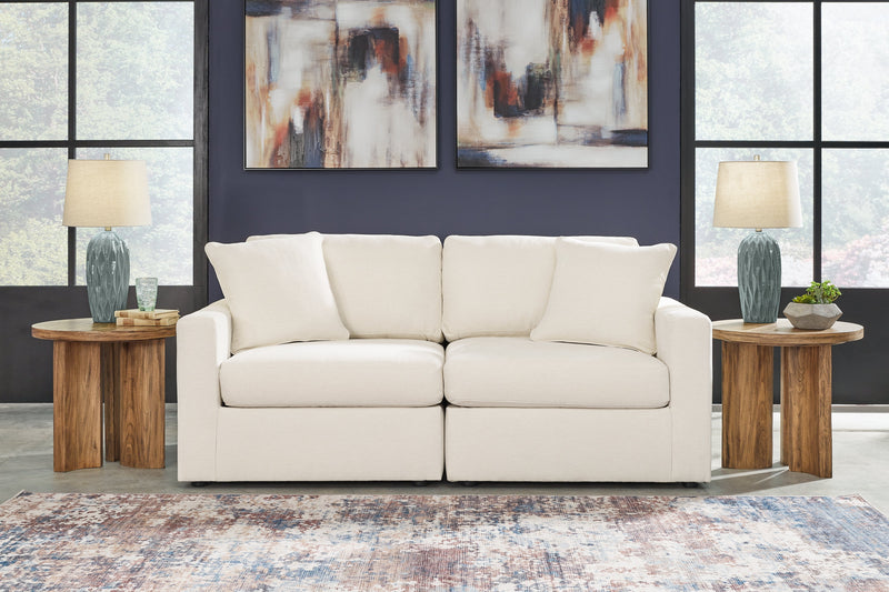 Modmax Sofa, Loveseat and Recliner in Oyster from Ashley - DMV Furniture
