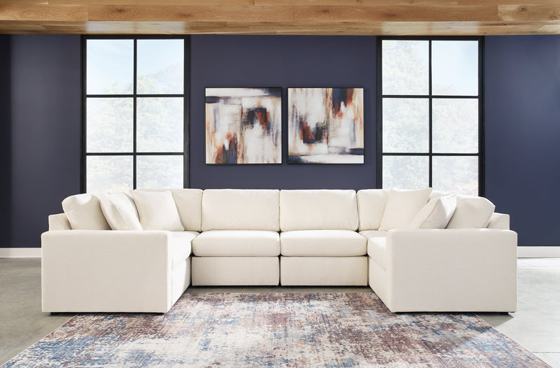 Modmax 6-Piece Symmetrical Sectional with Ottoman in Oyster from Ashley - DMV Furniture