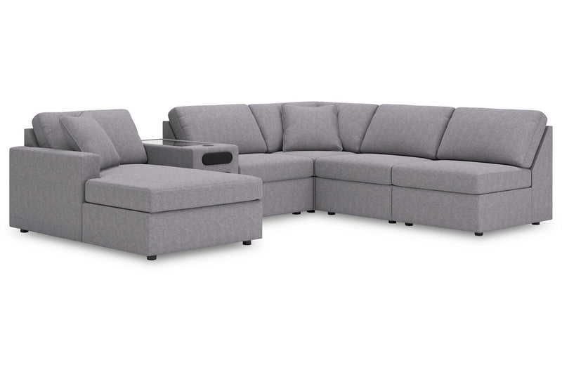 Modmax Granite 6-Piece Sectional with Chaise -   - DMV Furniture