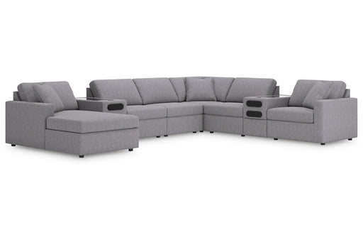 Modmax Granite 8-Piece Sectional with Audio System and Chaise -   - DMV Furniture