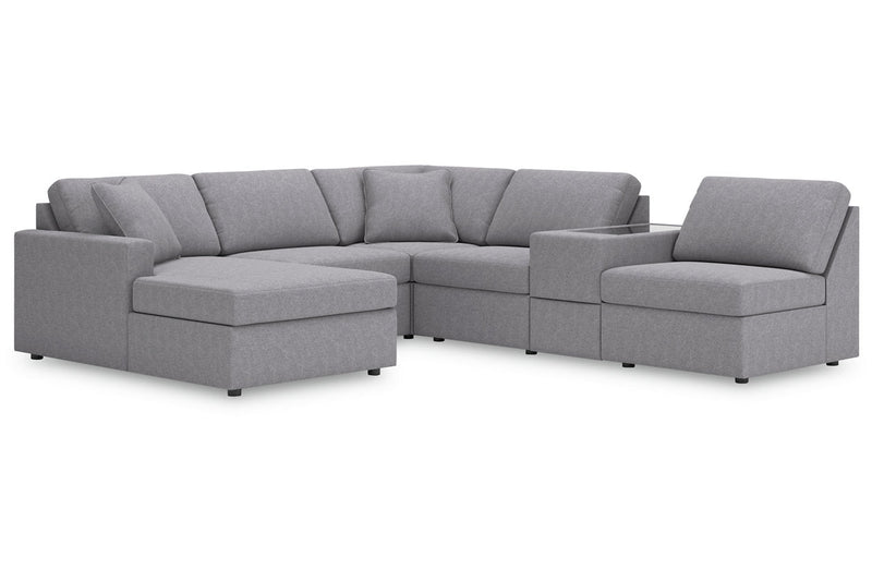 Modmax Granite 6-Piece Sectional with Chaise -   - DMV Furniture