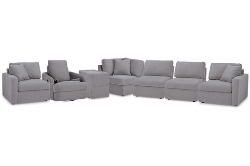 Modmax Granite 6-Piece Sectional and Swivel Glider Recliner -   - DMV Furniture