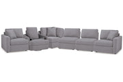 Modmax Granite 5-Piece Sectional and Swivel Glider Recliner -   - DMV Furniture