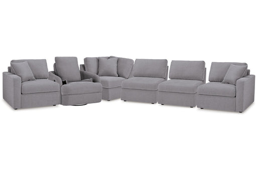 Modmax Granite 5-Piece Sectional and Swivel Glider Recliner -   - DMV Furniture