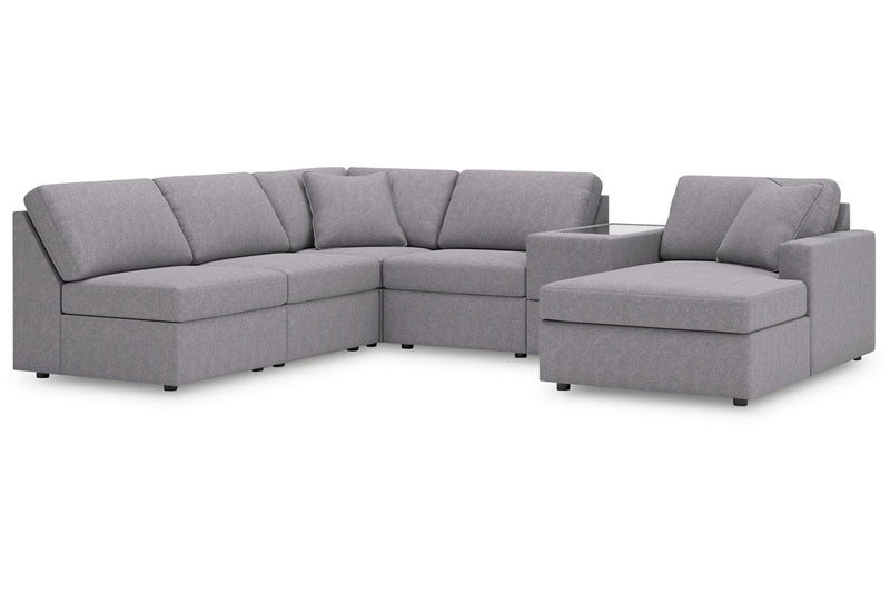 Modmax Granite 6-Piece Sectional with Chaise -   - DMV Furniture