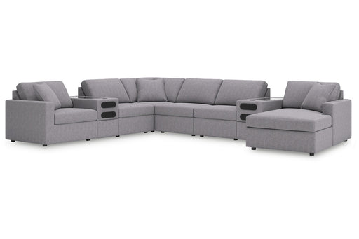 Modmax Granite 8-Piece Sectional with Audio System and Chaise -   - DMV Furniture