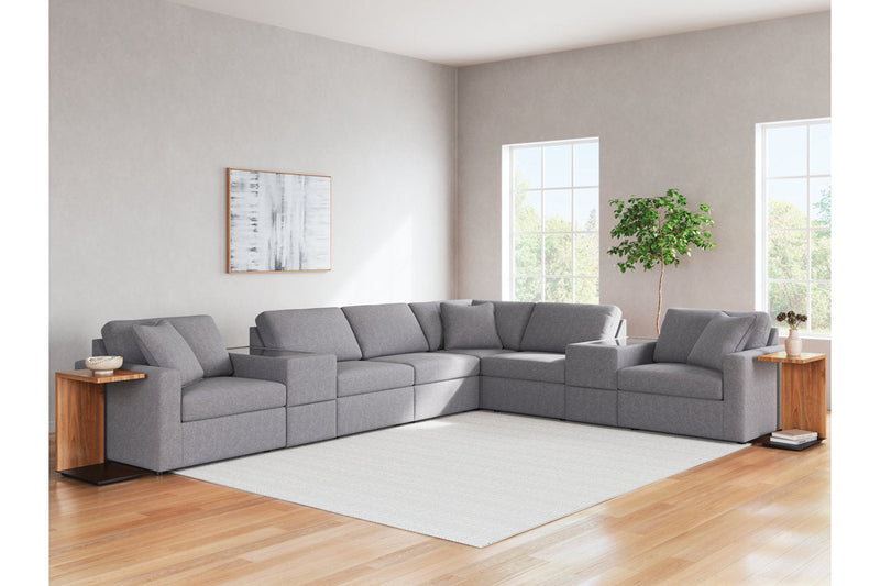 Modmax Granite 8-Piece Sectional -  Ashley - DMV Furniture
