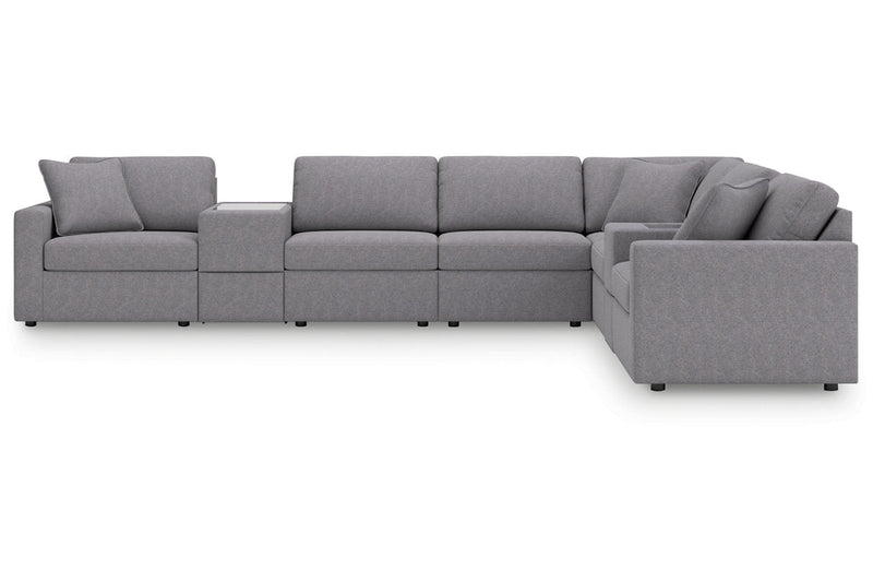 Modmax Granite 8-Piece Sectional -  Ashley - DMV Furniture