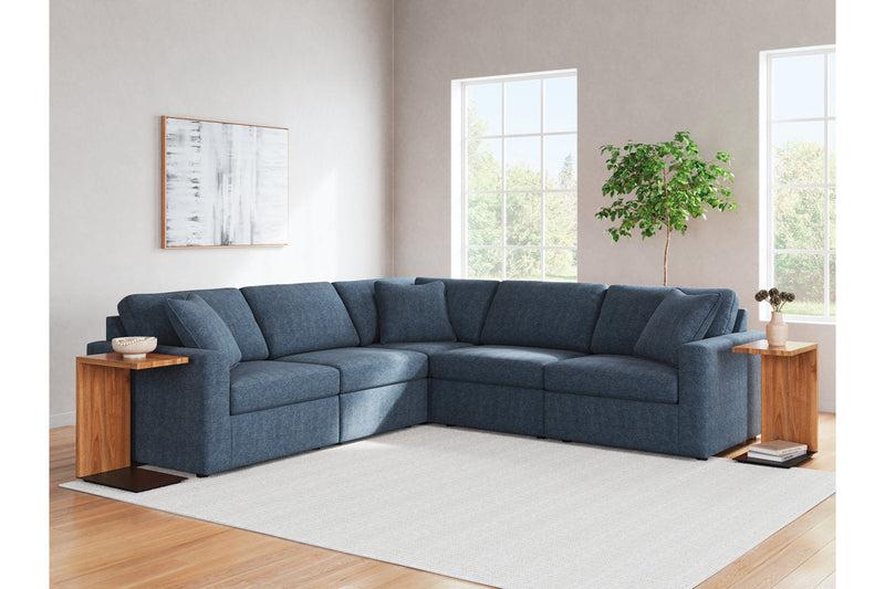 Modmax Ink 5-Piece Sectional and Swivel Glider Recliner -   - DMV Furniture