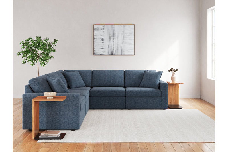 Modmax Ink 5-Piece Sectional and Swivel Glider Recliner -   - DMV Furniture