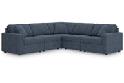 Modmax Ink 5-Piece Sectional and Swivel Glider Recliner -   - DMV Furniture