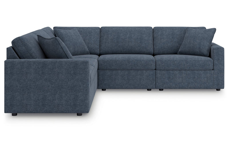 Modmax Ink 5-Piece Sectional and Swivel Glider Recliner -   - DMV Furniture