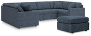 Modmax 6-Piece Symmetrical Sectional with Ottoman in Ink from Ashley - DMV Furniture