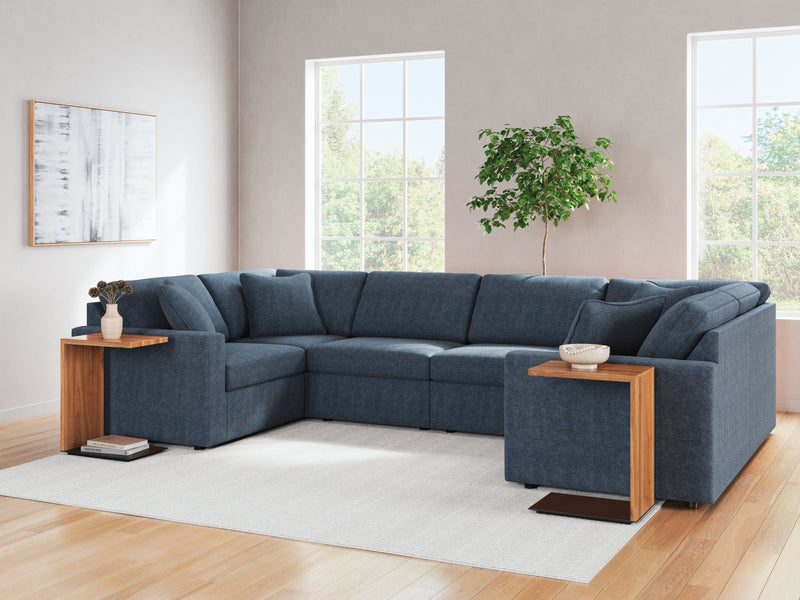 Modmax 6-Piece Symmetrical Sectional with Ottoman in Ink from Ashley - DMV Furniture