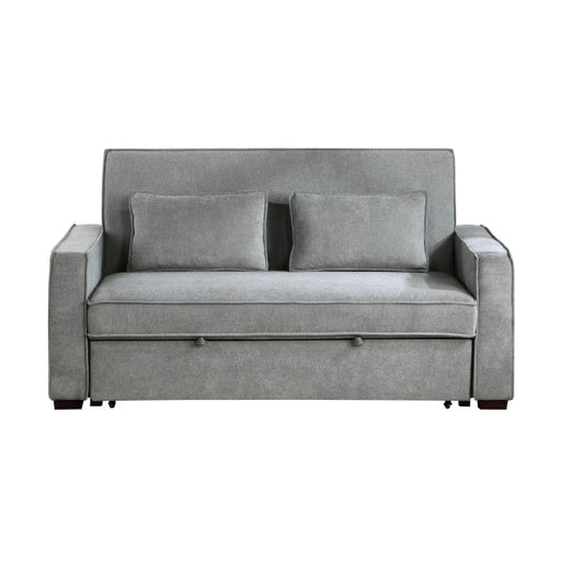 9238GY-3CL Convertible Studio Sofa with Pull-out Bed - 9238GY-3CL