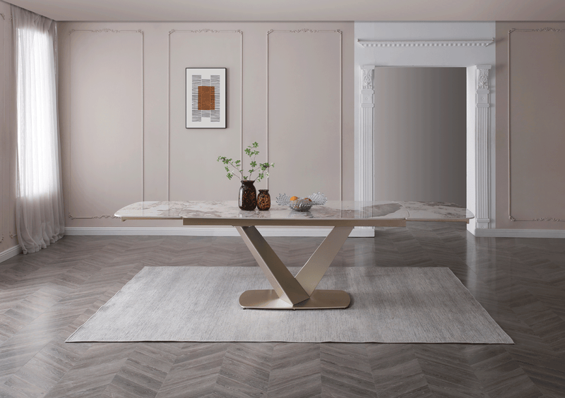 93 Dining Table with 2107 Chairs and 8010 buffet SET - p13229