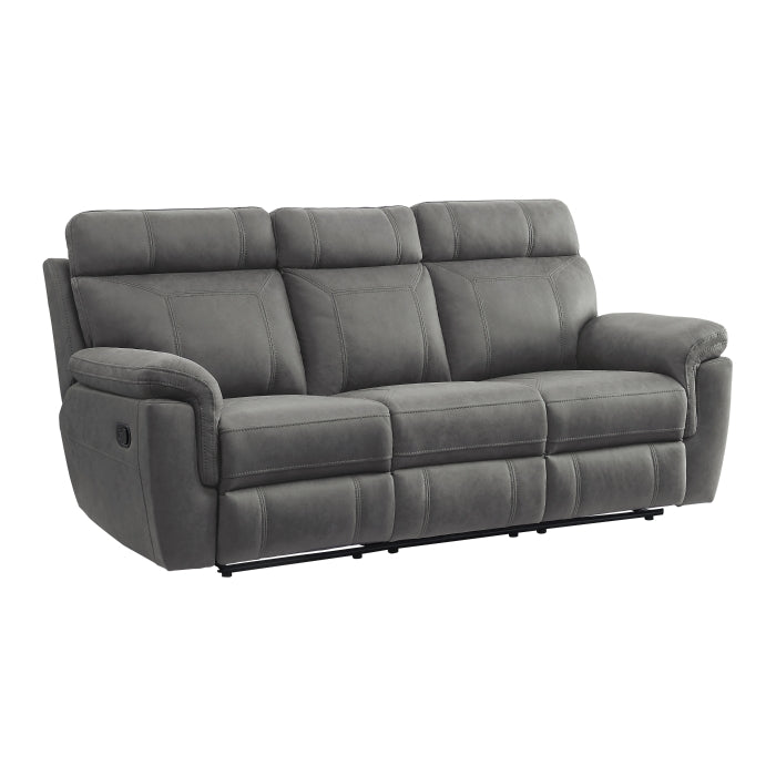9301GRY*2 2pc Set: Sofa, Love - 9301GRY*2