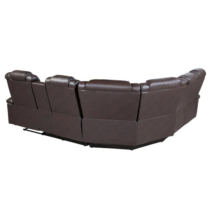 Caelan 3-Piece Reclining Sectional 9366Db*Sc | Homelegance