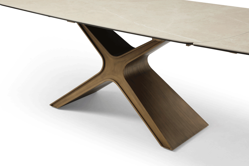 9368 Table Taupe With 1117 Chairs Set - DMV Furniture