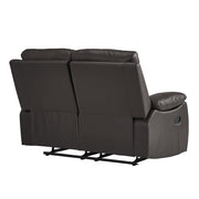 9368BRW*2 2pc Set: Sofa, Love - 9368BRW*2