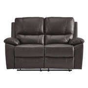 9368BRW-2 Double Reclining Love Seat - 9368BRW-2