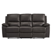 9368BRW-3 Double Reclining Sofa - 9368BRW-3
