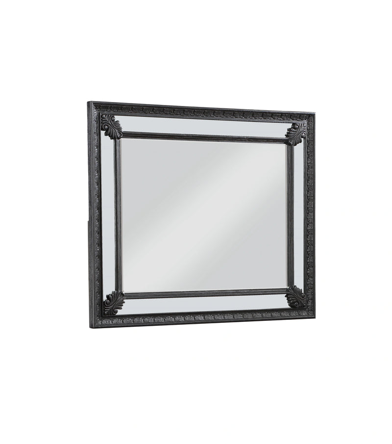 Crown Mark Furniture Kingsbury Dresser Mirror in Black image