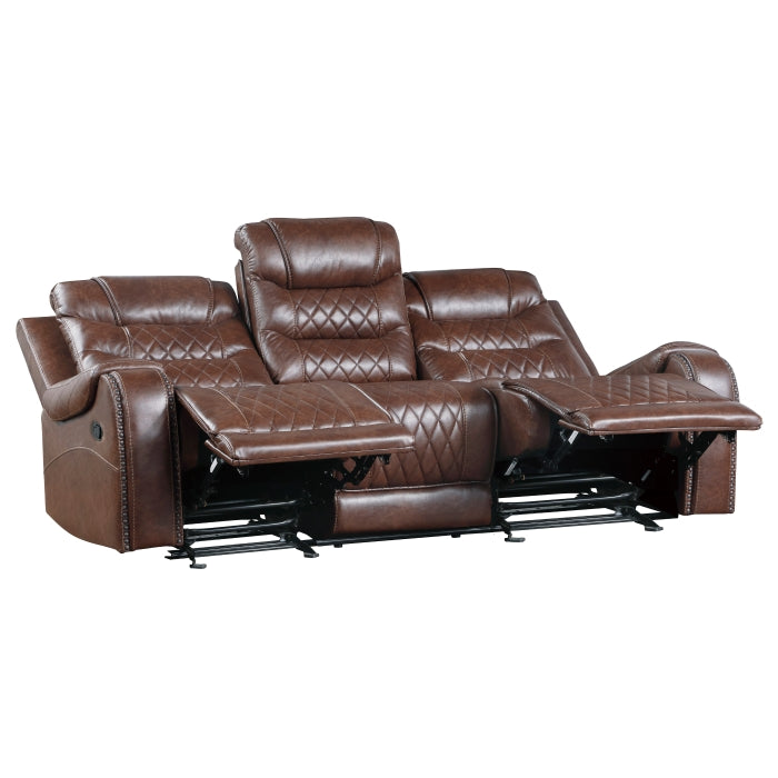 9405BR*2 2pc Set: Sofa, Love - 9405BR*2