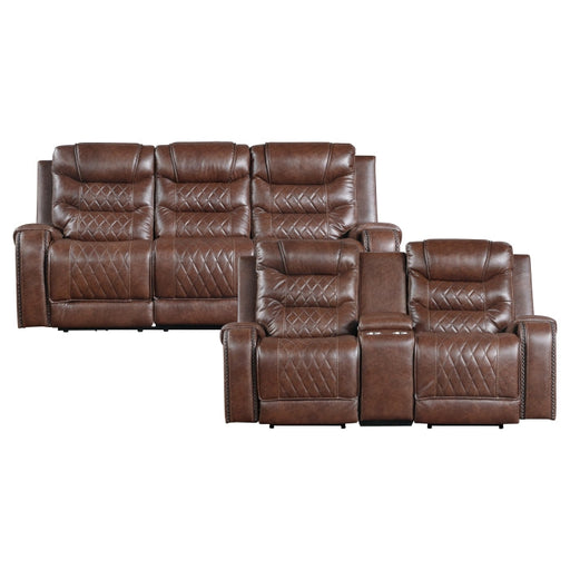 9405BR*2PW 2pc Set: Sofa, Love (Power) - 9405BR*2PW