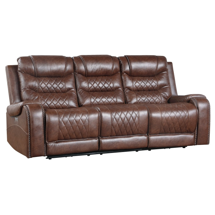 9405BR*2PW 2pc Set: Sofa, Love (Power) - 9405BR*2PW