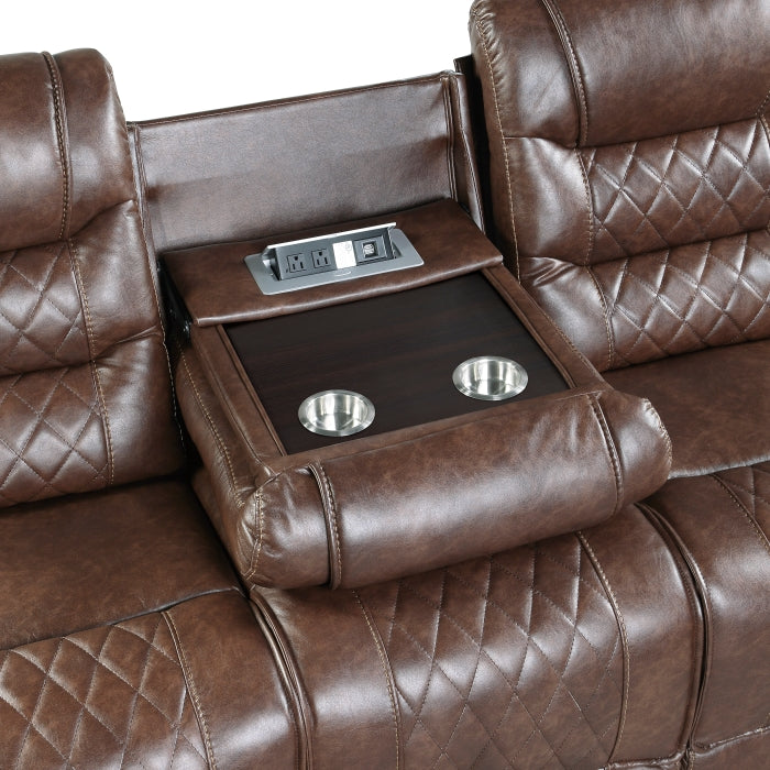 9405BR*2PW 2pc Set: Sofa, Love (Power) - 9405BR*2PW