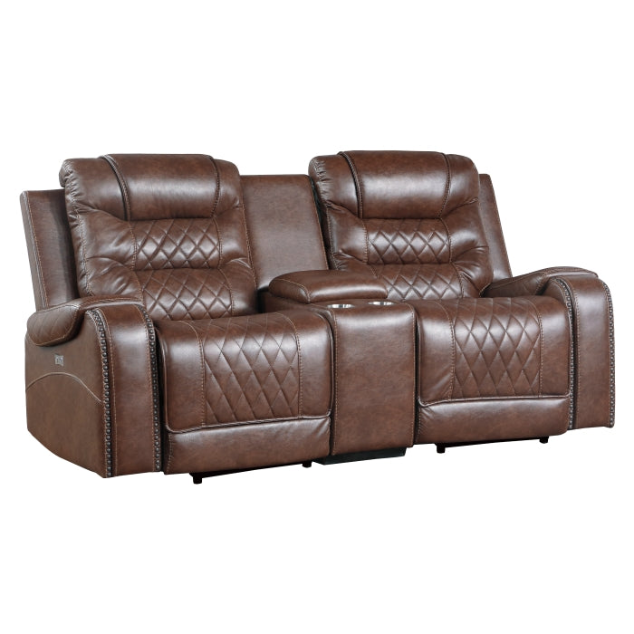 9405BR*2PW 2pc Set: Sofa, Love (Power) - 9405BR*2PW