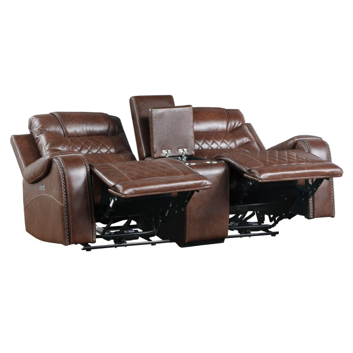 9405BR*2PW 2pc Set: Sofa, Love (Power) - 9405BR*2PW
