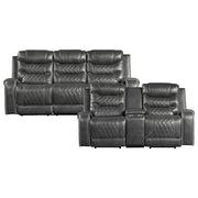 9405GY*2PW 2pc Set: Sofa, Love (Power) - 9405GY*2PW