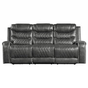 9405GY*2PW 2pc Set: Sofa, Love (Power) - 9405GY*2PW