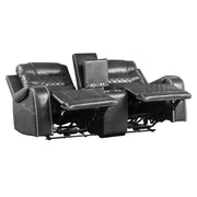 9405GY*2PW 2pc Set: Sofa, Love (Power) - 9405GY*2PW