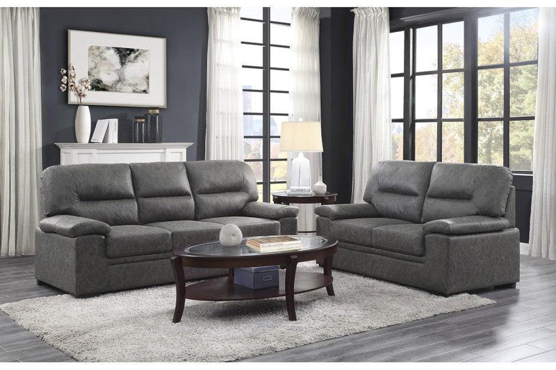 Michigan 2 Piece Sofa Set In Dark Gray 9407Dg-3-2 | Homelegance