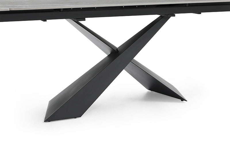 9422 Table with 1218 swivel Dark grey chairs SET - p13218