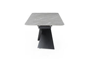 9422 Table with 1218 swivel Dark grey chairs SET - p13218