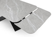9422 Table with 1218 swivel Dark grey chairs SET - p13218