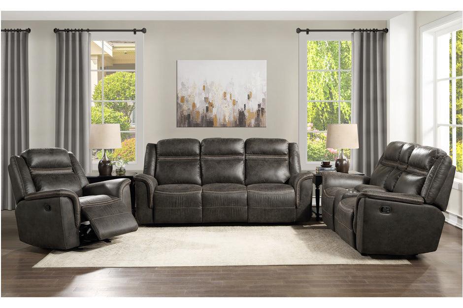 Boise 3 Piece Double Reclining Living Room Set In Brown 9426-3-2-1 | Homelegance