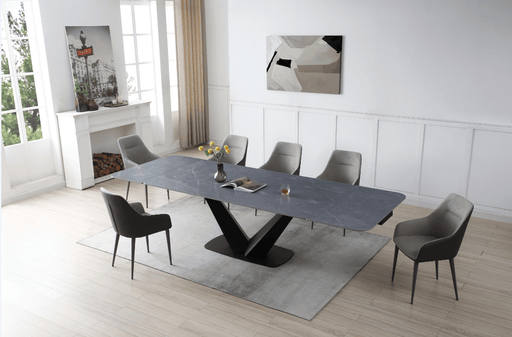 9436 Dining Table With 1254 Chairs Set - DMV Furniture