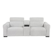 9455CLD-2CNPWH* (3)Power Double Reclining Love Seat with Center Console and Power Headrests,  Charging Ports - 9455CLD-2CNPWH*