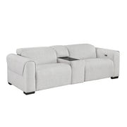 9455CLD-2CNPWH* (3)Power Double Reclining Love Seat with Center Console and Power Headrests,  Charging Ports - 9455CLD-2CNPWH*