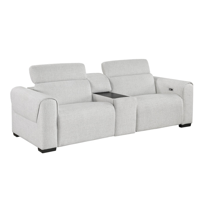 9455CLD-2CNPWH* (3)Power Double Reclining Love Seat with Center Console and Power Headrests,  Charging Ports - 9455CLD-2CNPWH*