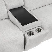 9455CLD-2CNPWH* (3)Power Double Reclining Love Seat with Center Console and Power Headrests,  Charging Ports - 9455CLD-2CNPWH*