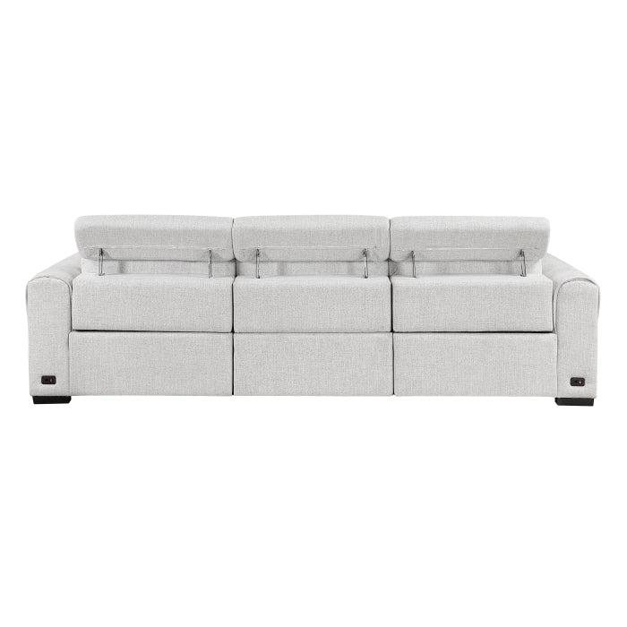 9455CLD-3PWH* (3)Power Double Reclining Sofa with Power Headrests, Charging Ports - 9455CLD-3PWH*